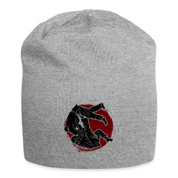 Japanischer Kampfsport Judo - Jersey-Beanie - Grau meliert - Vorne