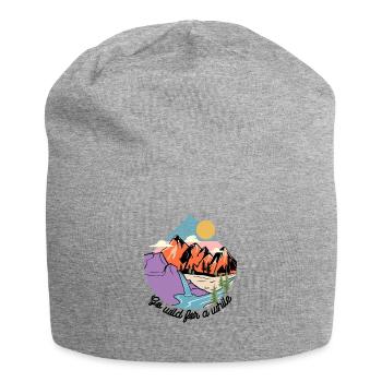 Go wild for a while Wildnis Berg Natur - Jersey-Beanie - Grau meliert - Vorne
