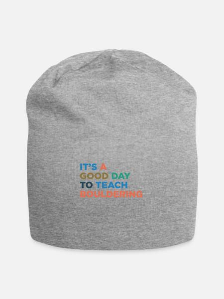 Bouldertrainer Beibringen - Jersey-Beanie - Grau meliert