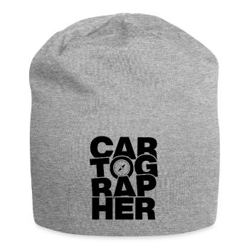 Métier de cartographe - cartographe - Bonnet en jersey - gris chiné - Devant