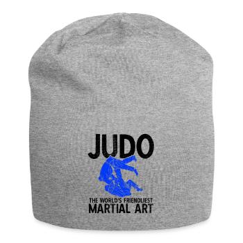 Japanischer Kampfsport Judo - Jersey-Beanie - Grau meliert - Vorne