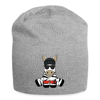 Blind Zebra - Jersey-Beanie - Grau meliert - Vorne