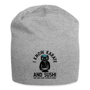 Japanischer Kampfsport Karate - Jersey-Beanie - Grau meliert - Vorne