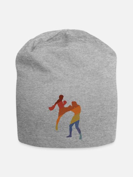 Kickboxing - Jersey-Beanie - Grau meliert