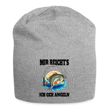 Lustige Angler Sprüche Mir reichts ich gehe Angeln - Jersey-Beanie - Grau meliert - Vorne