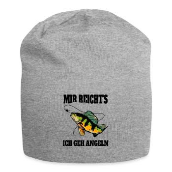 Lustige Angler Sprüche Mir reichts ich gehe Angeln - Jersey-Beanie - Grau meliert - Vorne