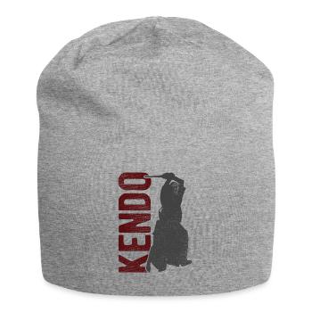 Japanischer Schwertkampf Kendo - Jersey-Beanie - Grau meliert - Vorne