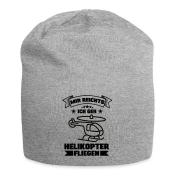 Mir reichts ich geh jetzt Helikopter fliegen - Jersey-Beanie - Grau meliert - Vorne