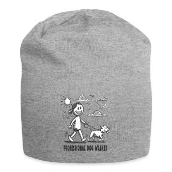 Pitbull Pet Dog Animal Lover - Jersey Beanie - heather grey - Front