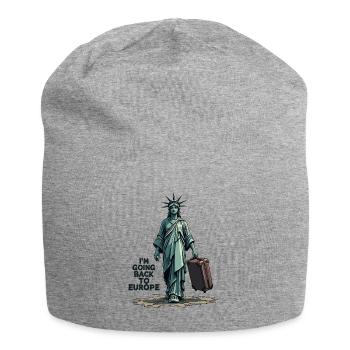 Funny Statue of Liberty USA America Sarcasm - Jersey Beanie - heather grey - Front