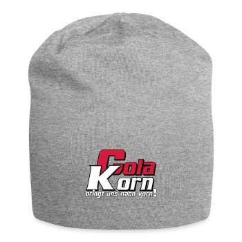 Korn , Party , Cola Korn bringt uns nach vorn(25) - Jersey-Beanie - Grau meliert - Vorne