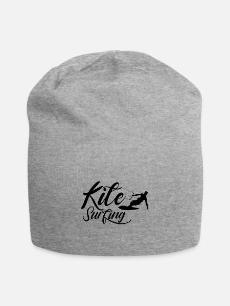 Kitesurfen Kitesurfing Kitesurfer Kitesurf Kite - Jersey-Beanie - Grau meliert