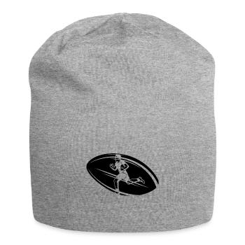 Rétro Rugby Rugby Fan Rugby Rugby Rugby Jouer - Bonnet en jersey - gris chiné - Devant
