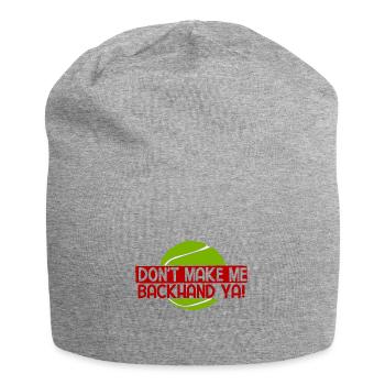 Tennisplatz Spruch Für Tennis - Jersey-Beanie - Grau meliert - Vorne