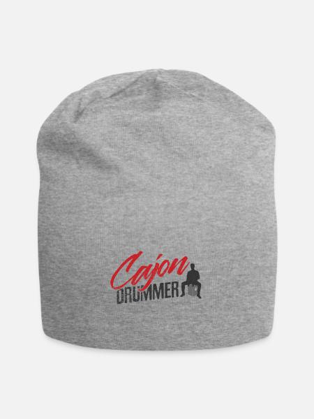 Cajon Cajon Drummer - Jersey-Beanie - Grau meliert