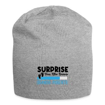 annonce grossesse grands parents. devenir grands. - Bonnet en jersey - gris chiné - Devant