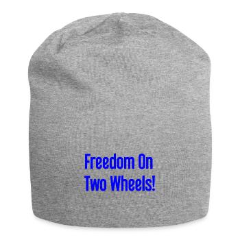Freedom on Two Wheels - Cyclist Design - Jersey Beanie - heather grey - Front