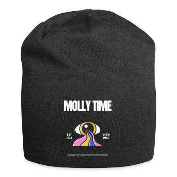 Molly Time Open-Mind Festival Rave Trippy Techno - Jersey-Beanie - Anthrazit - Vorne