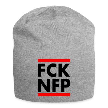 Fck nfp - Bonnet en jersey - gris chiné - Devant