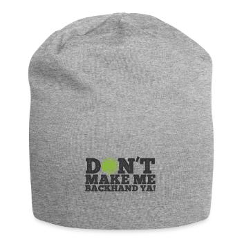 Tennisplatz Spruch Für Tennis - Jersey-Beanie - Grau meliert - Vorne