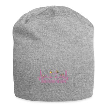 Herzieherin Erzieherin Abschiedsgeschenk Kita - Jersey-Beanie - Grau meliert - Vorne