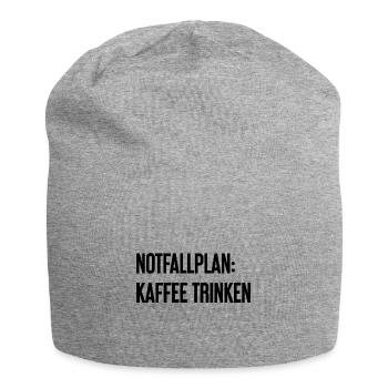 Coffee Contingency Plan - Jersey Beanie - heather grey - Front