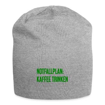 Coffee Contingency Plan - Jersey Beanie - heather grey - Front