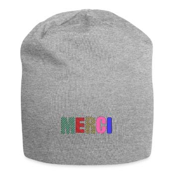 MERCI - Bonnet en jersey - gris chiné - Devant