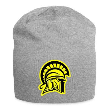 Spartan Head Warrior Sparta Helmet - Jersey Beanie - heather grey - Front