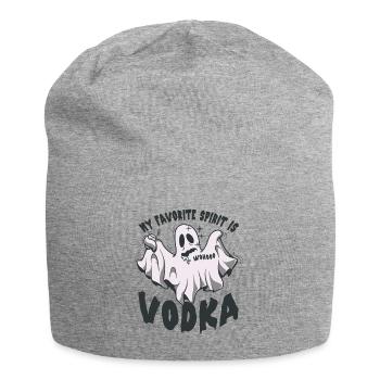 Mon spiritueux préféré est la vodka - Bonnet en jersey - gris chiné - Devant