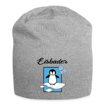 Eisbader Winterbaden Eisloch Kältetherapie Eisbad - Jersey-Beanie - Grau meliert - Vorne