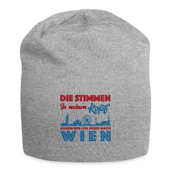 Vienna Shirt - They're right in my head - Gift - Jersey Beanie - heather grey - Front