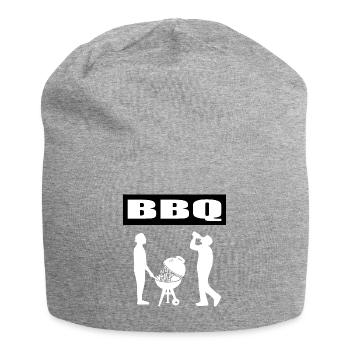 BBQ - Jersey-Beanie - Grau meliert - Vorne