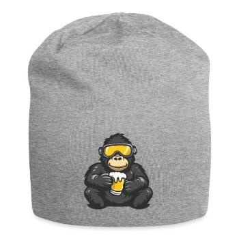 Gorilla Apres Ski Bier - Jersey-Beanie - Grau meliert - Vorne
