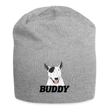 Bullterrier - Jersey-Beanie - Grau meliert - Vorne