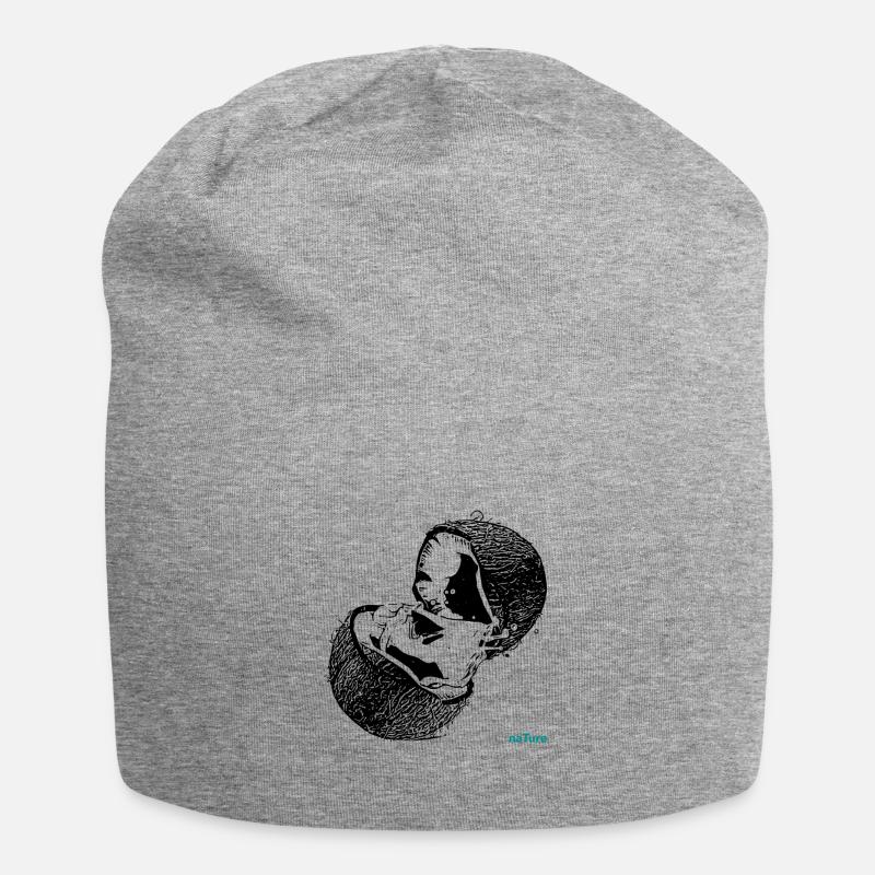 Noix de coco - Bonnet en jersey - gris chiné