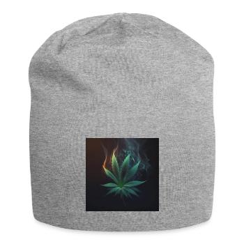 Cannabis - Jersey-Beanie - Grau meliert - Vorne