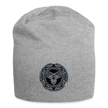 Wikinger Widder Aries - Jersey-Beanie - Grau meliert - Vorne