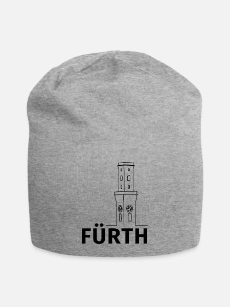 Fürth - Jersey-Beanie - Grau meliert