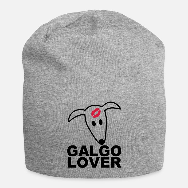 Galgolover - Jersey-Beanie - Grau meliert