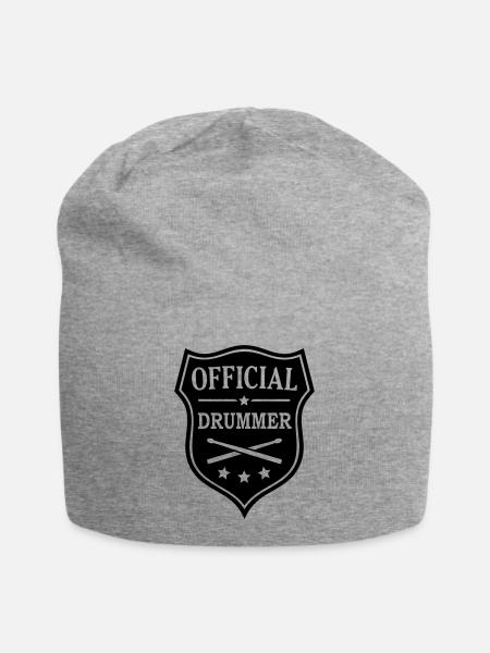 Drumsticks Schlagzeuger Schlagzeug - Jersey-Beanie - Grau meliert