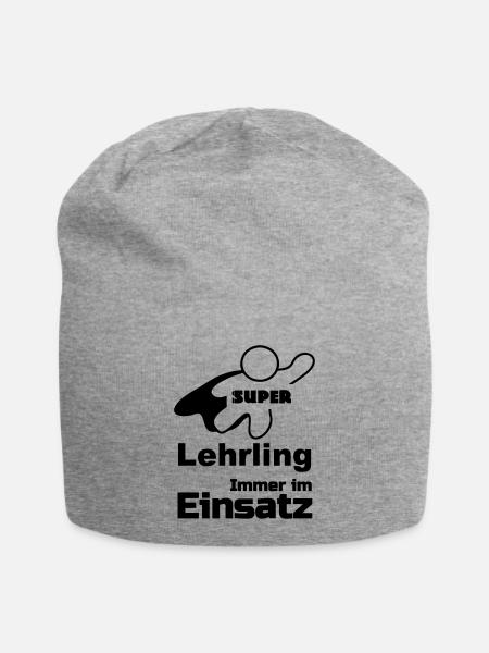 Super Lehrling Geschenk - Jersey-Beanie - Grau meliert