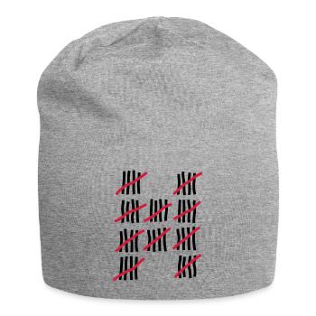 Anniversaire 50 années - Bonnet en jersey - gris chiné - Devant