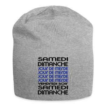 Woche - Woche - Scheiße Day (2c) - Jersey-Beanie - Grau meliert - Vorne