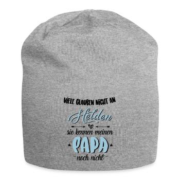 Papa Held - Jersey-Beanie - Grau meliert - Vorne