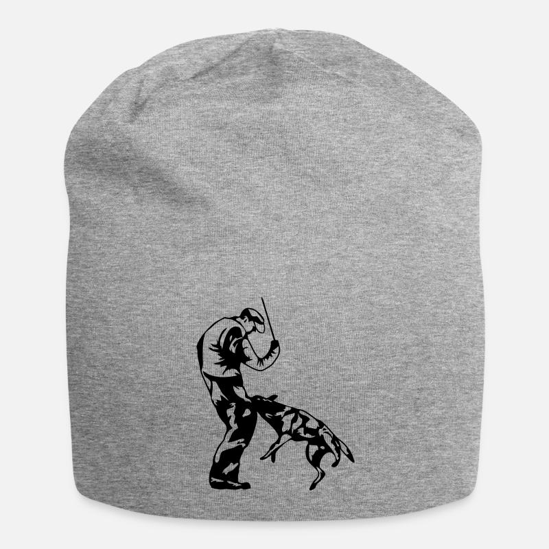 biting - Jersey Beanie - heather grey