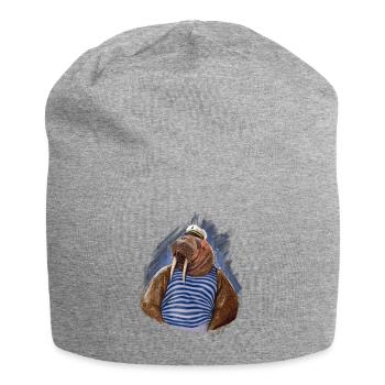 walross - Jersey-Beanie - Grau meliert - Vorne