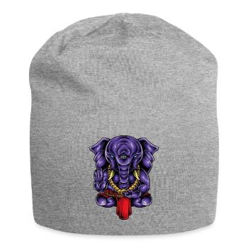 Ganesha - Jersey Beanie - heather grey - Front