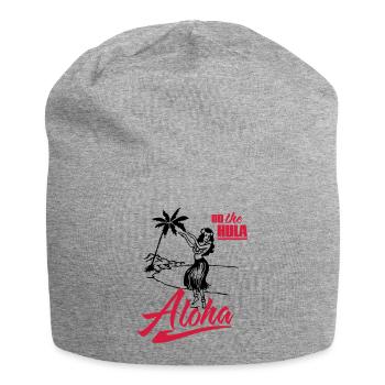 Aloha - do the Hula - Jersey-Beanie - Grau meliert - Vorne