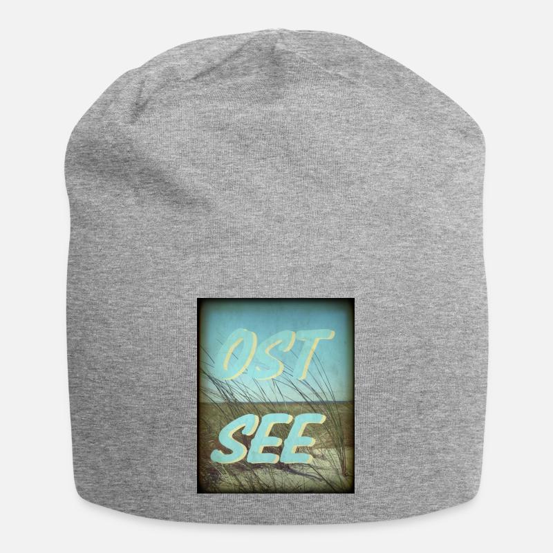 Ostsee - Jersey-Beanie - Grau meliert